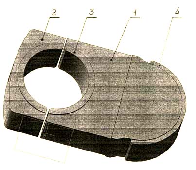 смж-172а Верстат для резки арматуры. Вкладыш в сборе